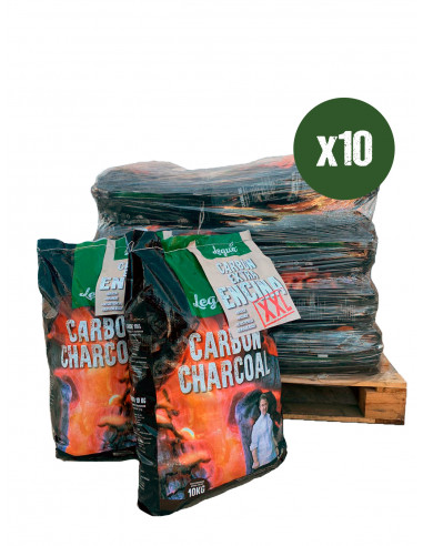 10 X CARBÓN DE ENCINA XXL 10KG